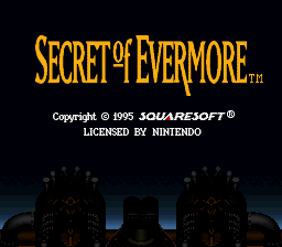 Secret of Evermore (USA) Title Screen